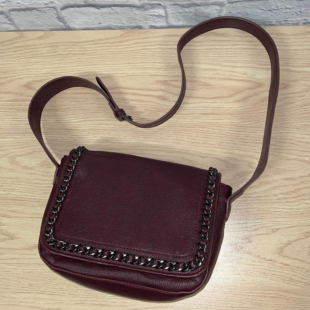 MNG by Mango burgundy purse
